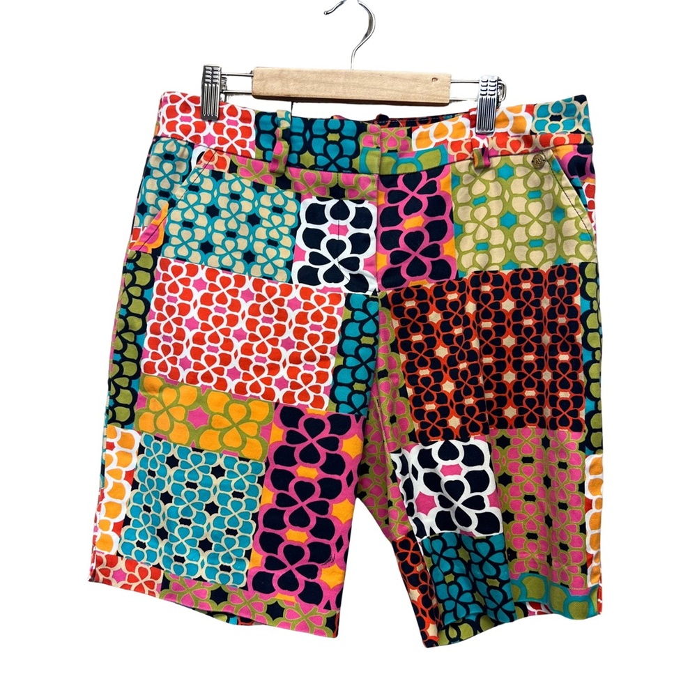 Trina Turk Patchwork Bermuda Shorts size 6